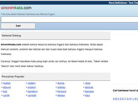 'sinonimkata.com' screenshot