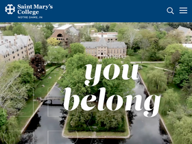 'saintmarys.edu' screenshot