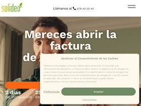 'solideo.es' screenshot