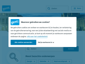 'gent.be' screenshot