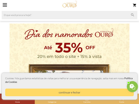 'fabricadoouro.com.br' screenshot