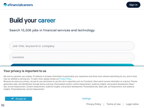'efinancialcareers-canada.com' screenshot