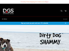 dgspetproducts.com homepage screenshot