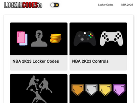 'lockercodes.io' screenshot