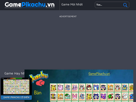 'gamepikachu.vn' screenshot