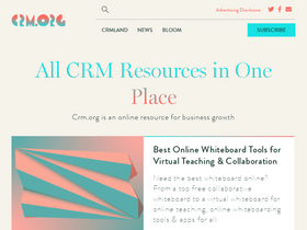 'crm.org' screenshot