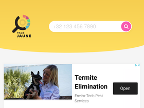 'page-jaune.be' screenshot