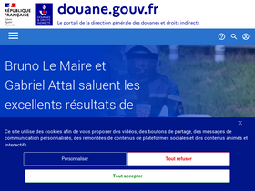 'douane.gouv.fr' screenshot