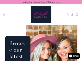 marrellsalonspa.com homepage screenshot