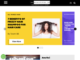 'bebeautiful.in' screenshot