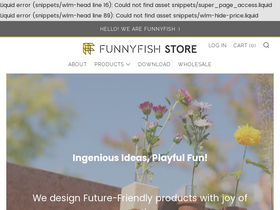 funnyfishdesign.shop homepage screenshot
