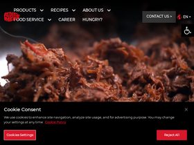 'redefinemeat.com' screenshot