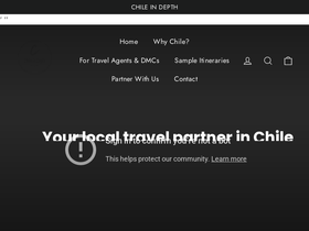 chileindepth.com homepage screenshot