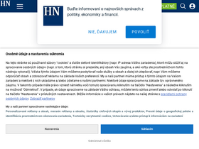'hnonline.sk' screenshot