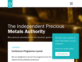 'lbma.org.uk' screenshot