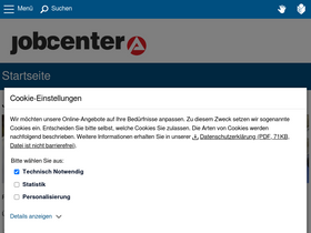 'jobcenter-ge.de' screenshot