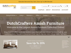 'dutchcrafters.com' screenshot