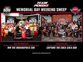 'teampenske.com' screenshot