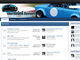 'theminiforum.co.uk' screenshot