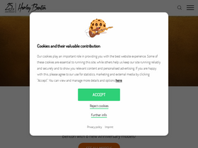 'harleybenton.com' screenshot
