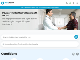 'hexahealth.com' screenshot