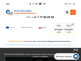 'erzeszow.pl' screenshot