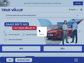 'marutisuzukitruevalue.com' screenshot
