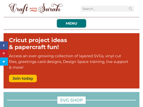 'craftwithsarah.com' screenshot