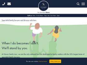 'stowefamilylaw.co.uk' screenshot