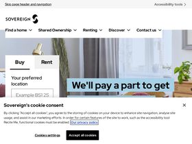 'sovereignliving.org.uk' screenshot