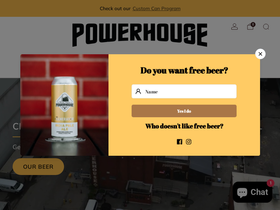 powerhousebrewery.beer homepage screenshot