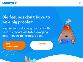 'mightier.com' screenshot