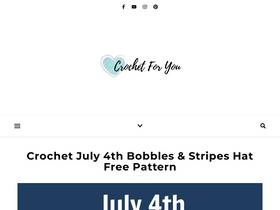'crochetforyoublog.com' screenshot