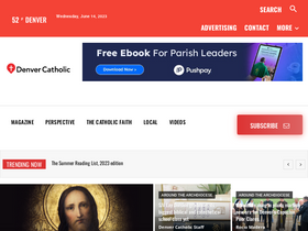 'denvercatholic.org' screenshot