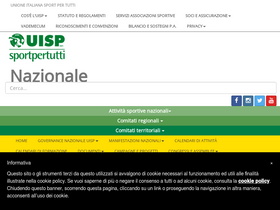 'uisp.it' screenshot
