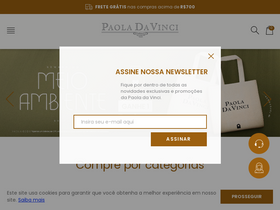 'paoladavinci.com.br' screenshot