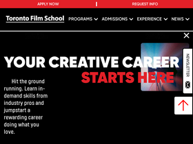 'torontofilmschool.ca' screenshot