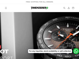 timekeeper.store homepage screenshot