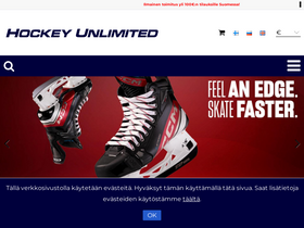 'hockeyunlimited.fi' screenshot