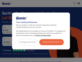 'bionic.co.uk' screenshot