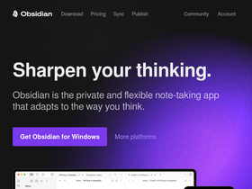 'obsidian.md' screenshot