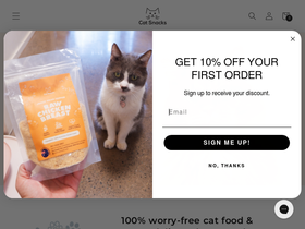 catsnacks.com homepage screenshot