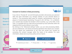 'blue-ocean.de' screenshot