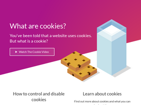 'cookiesandyou.com' screenshot