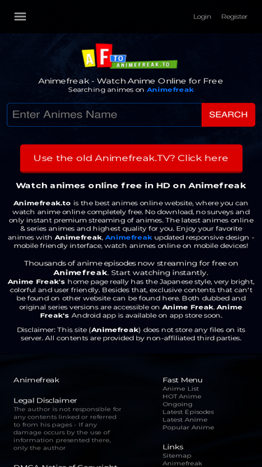 Anime freaks watch online anime