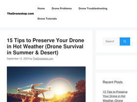 'thedronestop.com' screenshot