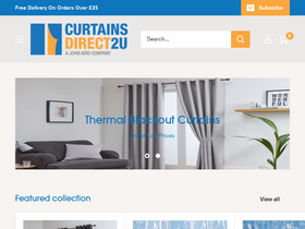 'curtainsdirect2u.co.uk' screenshot