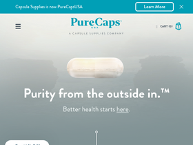 capsulesupplies.com homepage screenshot