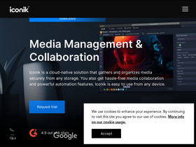 'iconik.io' screenshot