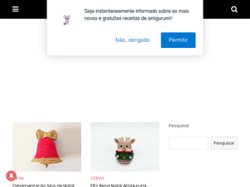 'amigurumireceitas.com' screenshot